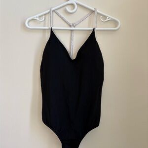 Black One-Piece Swimsuit